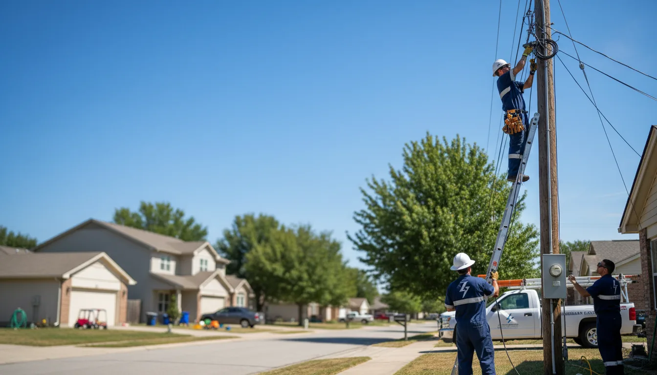 Residential electrician providing installation services in Luxora, AR